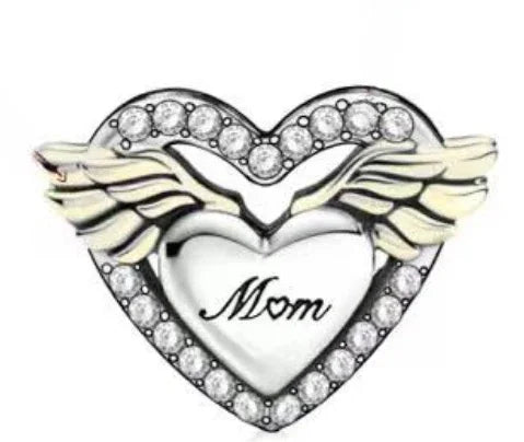 925 Sterling Silver Golden Heart Lock & Birthday Candle Charm | Fit Original Pandora Bracelet DIY Jewelry