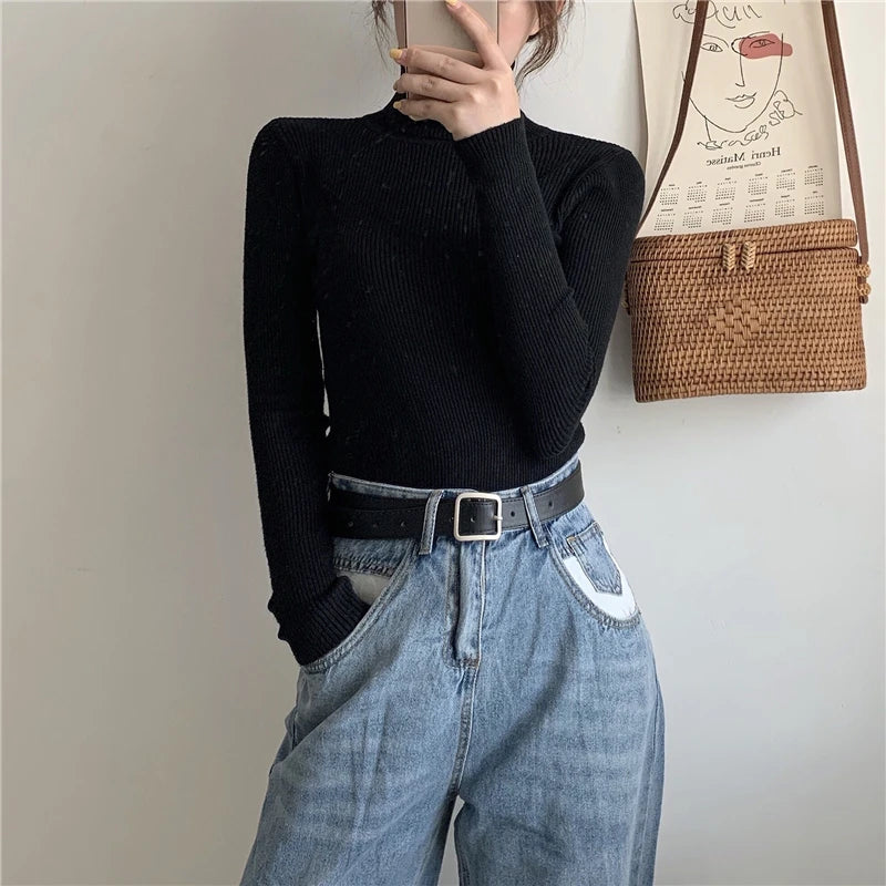 Heliar Women’s Fall Turtleneck Sweater – Soft Knitted Cashmere Pullover, Basic Warm Jumper for Autumn Winter 2024