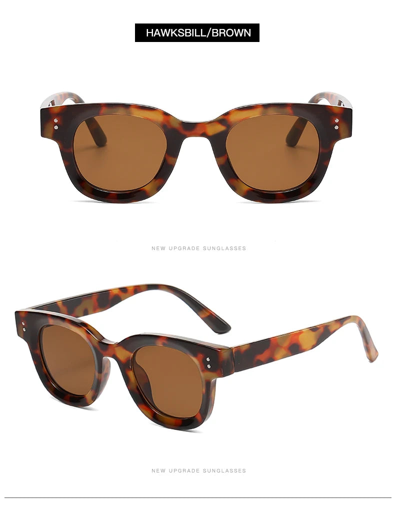 New Fashion Classic Retro Oval Frame Sunglasses 2024 – Ocean Film Small Frame Street Photo Sun Glasses for Women