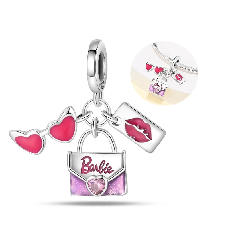 New 925 Sterling Silver Red Heart Charm Bead – Fits Original 3mm Bracelet Lucky DIY Jewelry Gift for Women