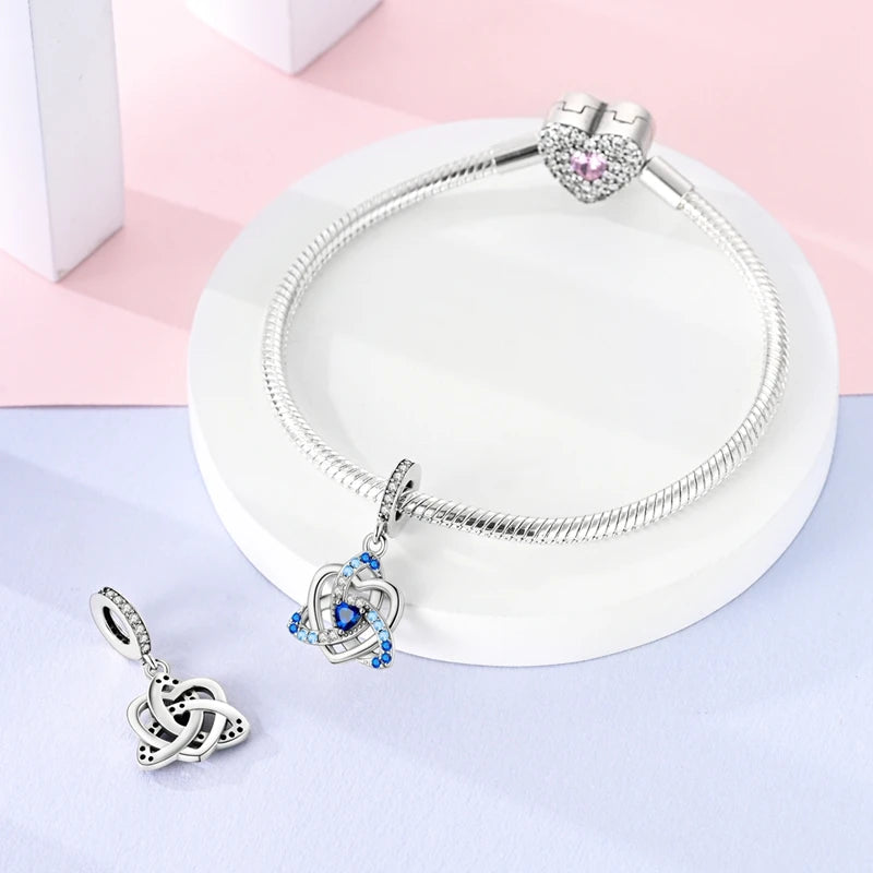 925 Sterling Silver Flying Bird & Butterfly Safety Chain Charm Beads for Original 3mm Bracelet – DIY Jewelry Gift