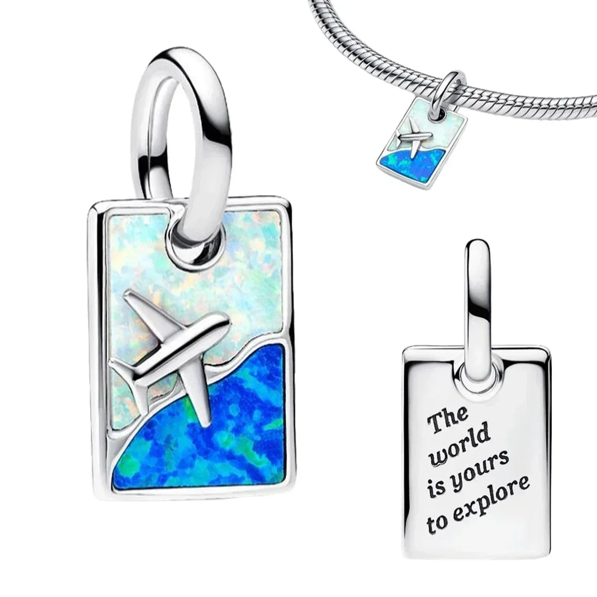 925 Sterling Silver Summer Ocean Charms | Pearl Shell Octopus Clip Beads & Jewelry Set for Women