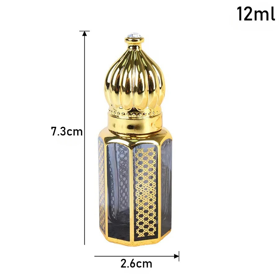 10PCS 3/6/12ML Essential Oil Roller Bottles – Empty Mini Perfume Glass Bottles | Refillable Massage Roller Perfume Dispenser