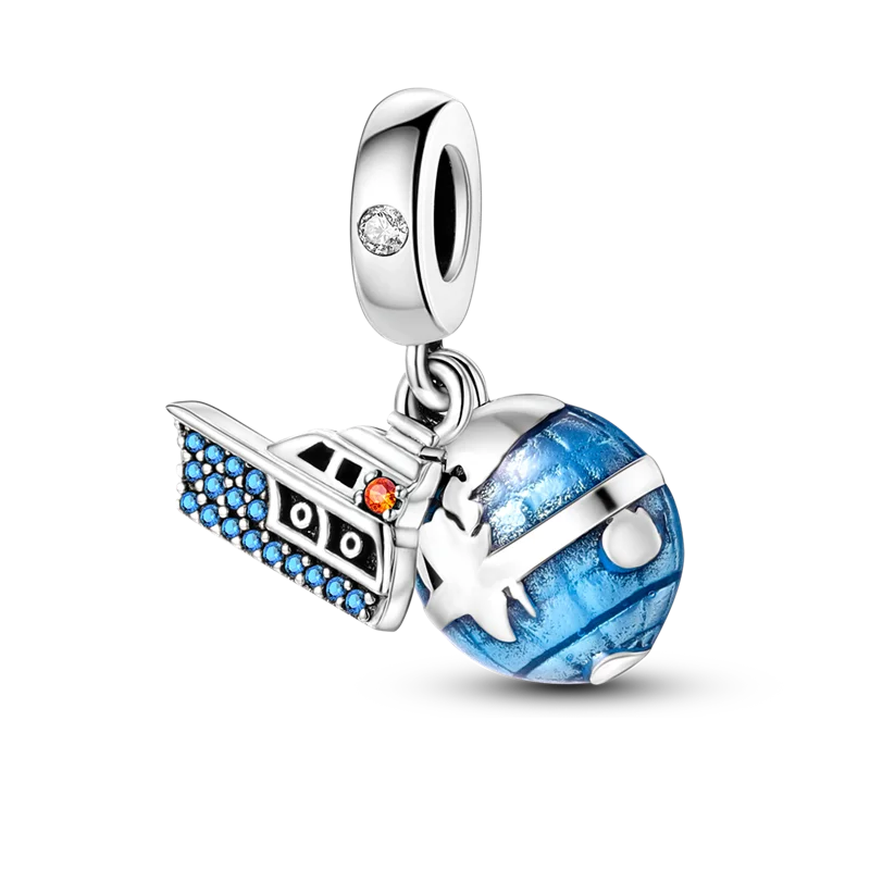 925 Sterling Silver Summer Ocean Collection Charms | Dangle Beads for Women Lover DIY Fine Jewelry Gift