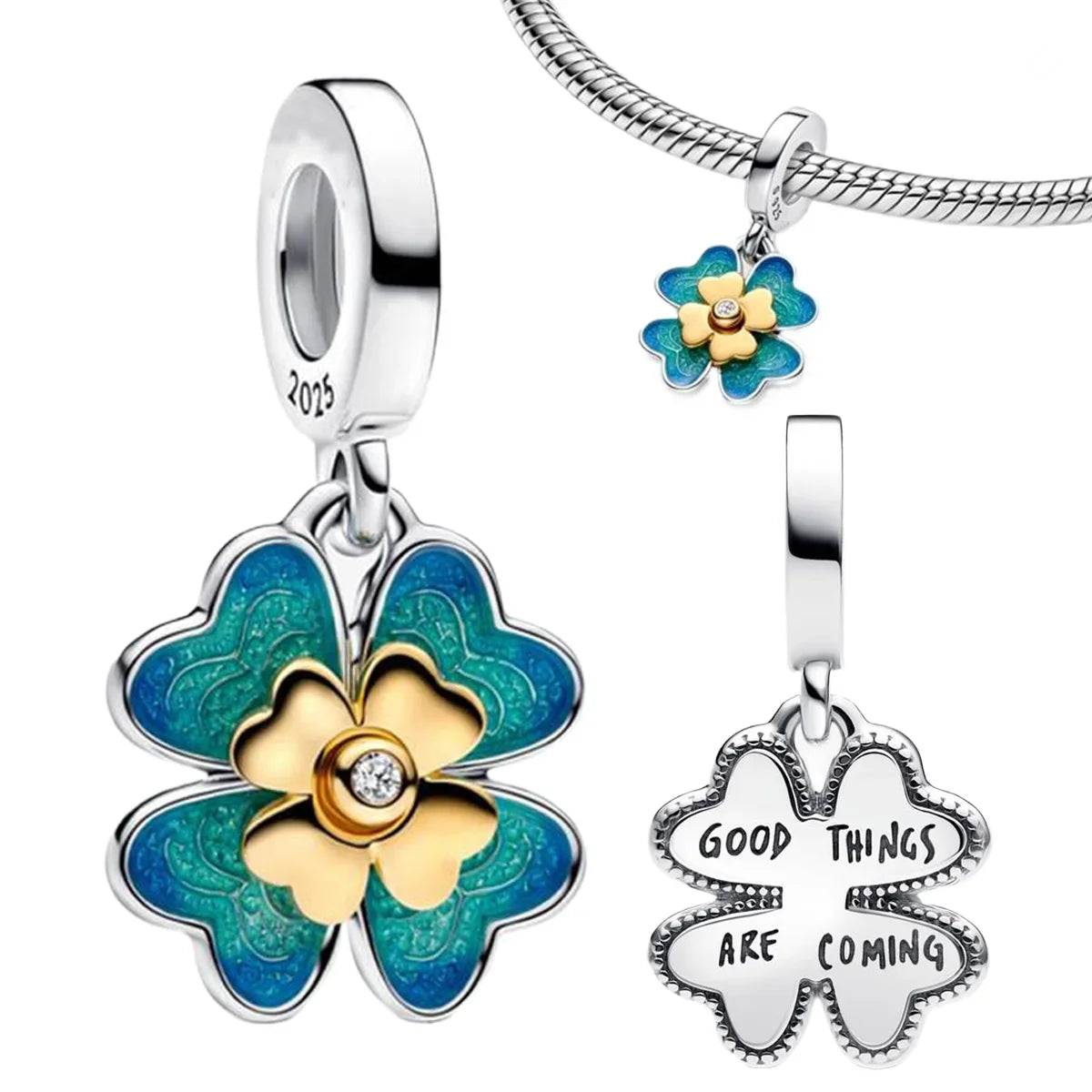 925 Sterling Silver Stars, Moon, Sun & Flower Dangle Earrings – DIY Bracelet Charms