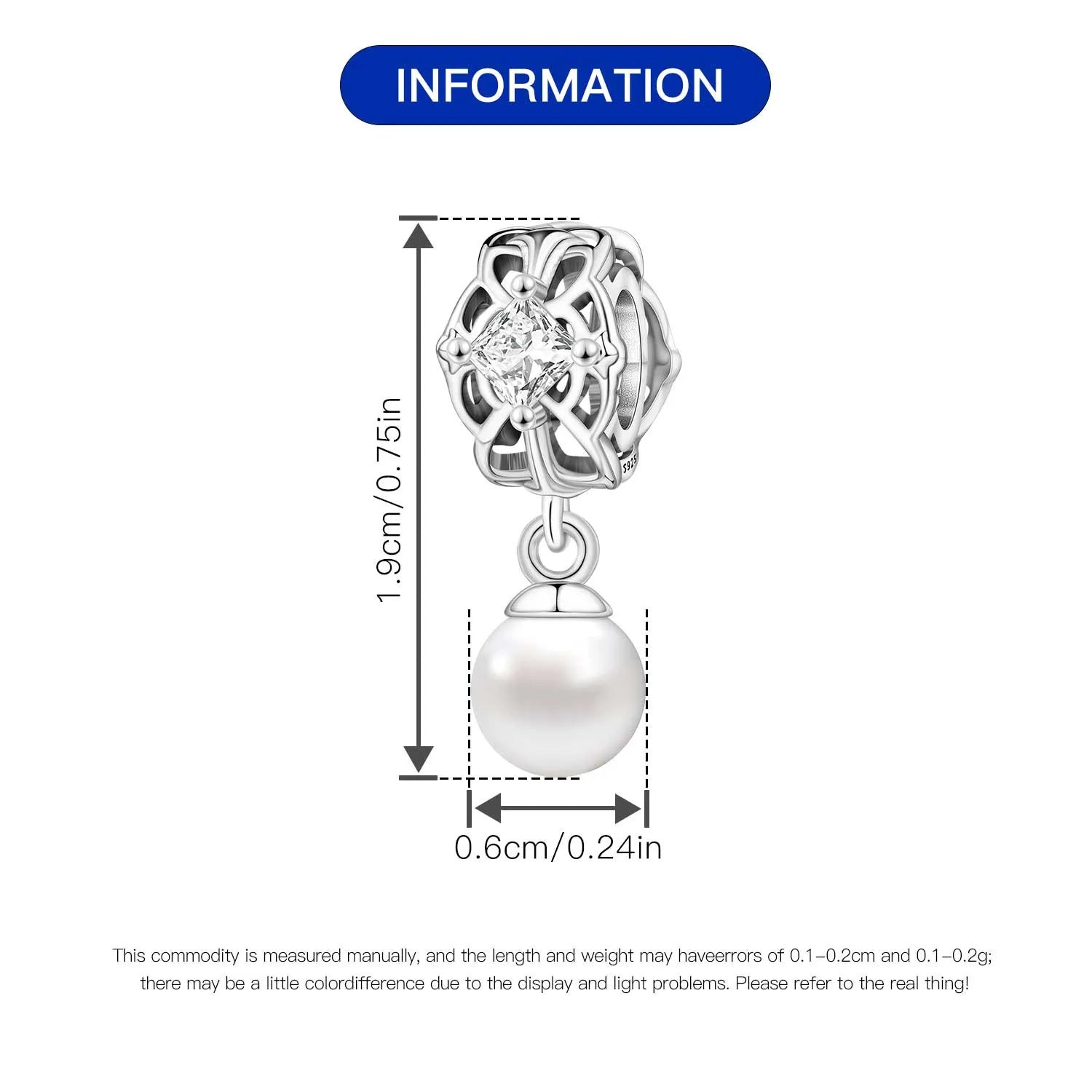 925 Sterling Silver Jesus Religious Symbol Charm Bead | Faith Pendant for Original Bracelet DIY Jewelry Gift