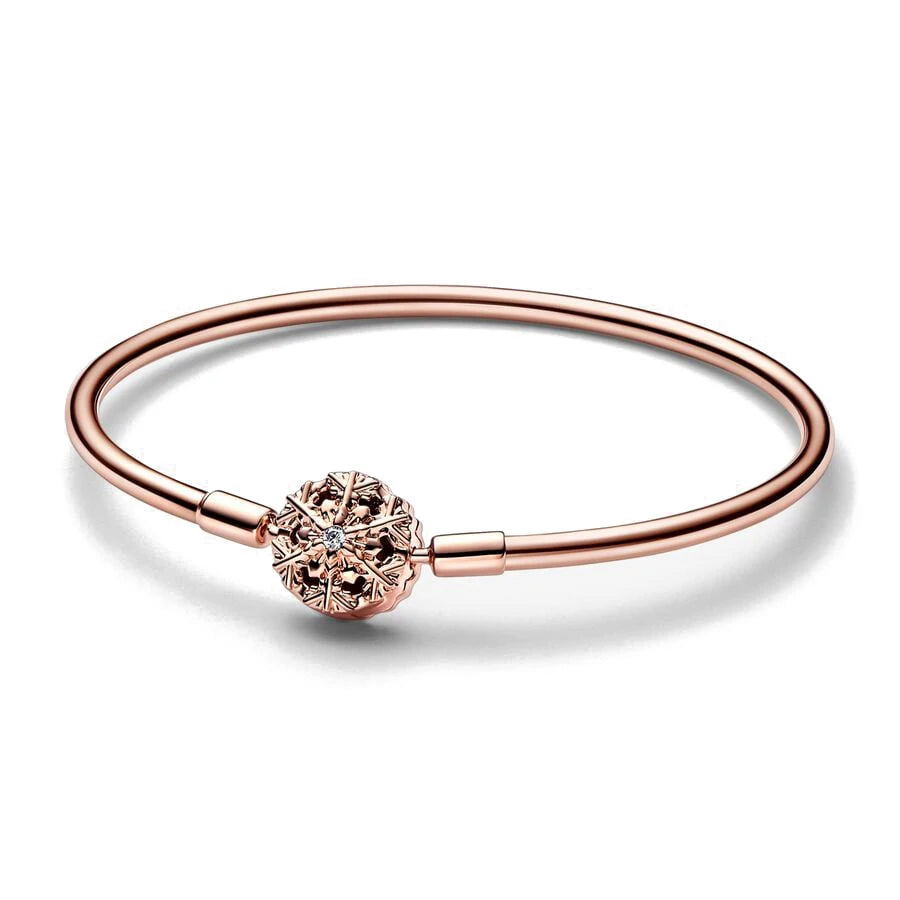 2025 925 Sterling Silver Heart Butterfly Snowflake Dream Catcher Bracelet | Luxurious Women's DIY Jewelry Gift