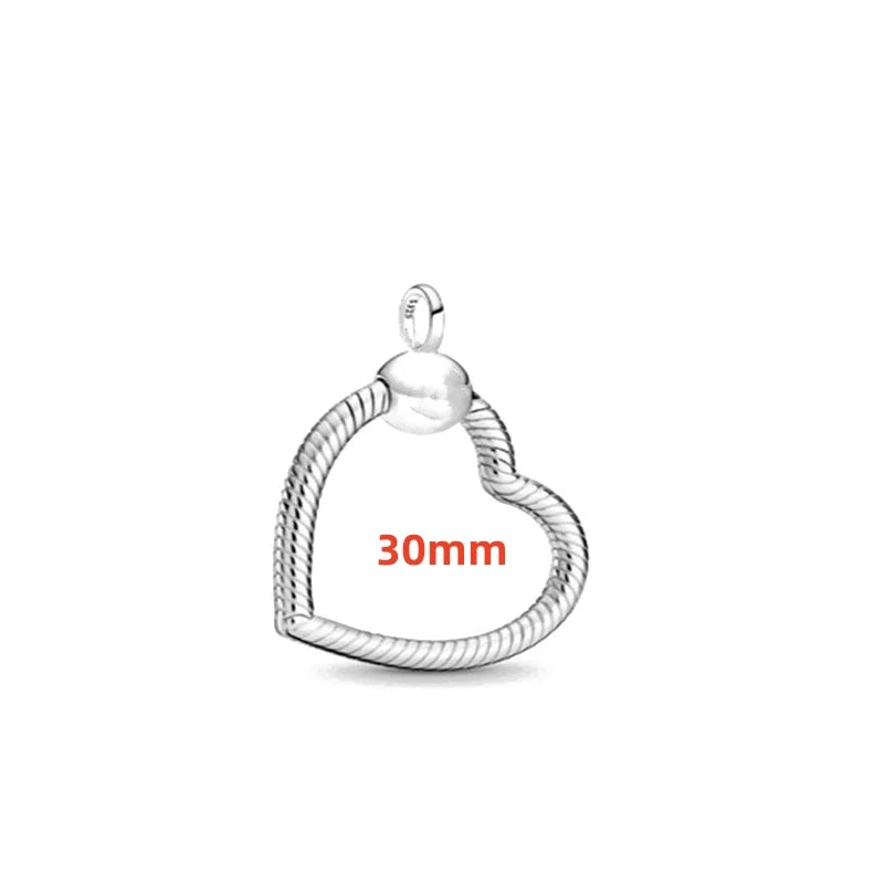 High Quality 925 Sterling Silver Heart, Bow & Square Necklace | Exquisite Women’s Holiday Charm Jewelry Gift