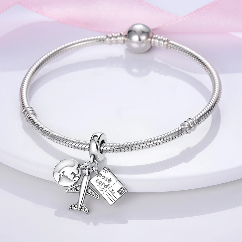 925 Sterling Silver Love Football Cup Charm Beads – Sport, Beer & Travel Pendants Fit Original Pandora Bracelet & Necklace
