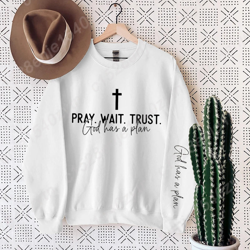 Women’s Uplifting Christian Quote Crewneck Sweatshirt | Oversized Long Sleeve Inspirational Pullover