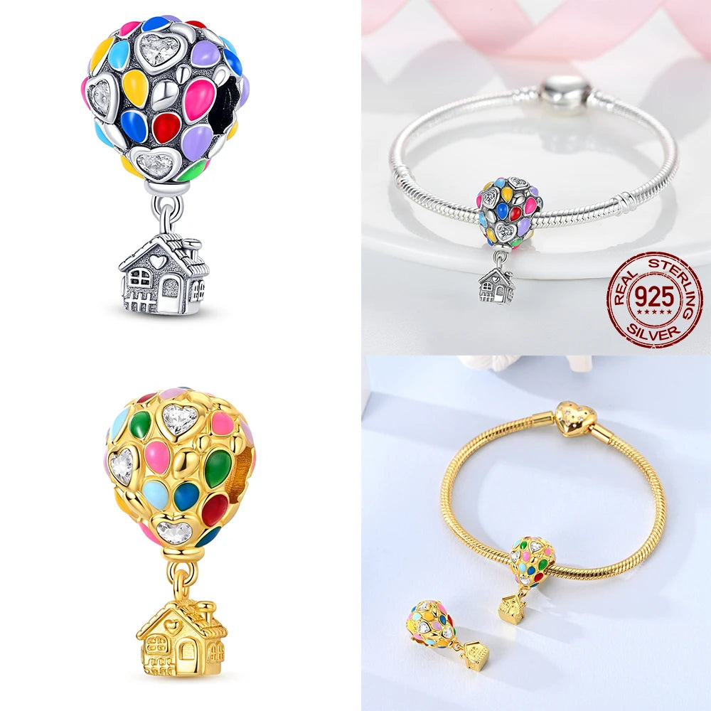 Original Gold & Silver 925 Sterling Silver Charms Beads | Fit Pendant & Bracelet DIY Jewelry Gift