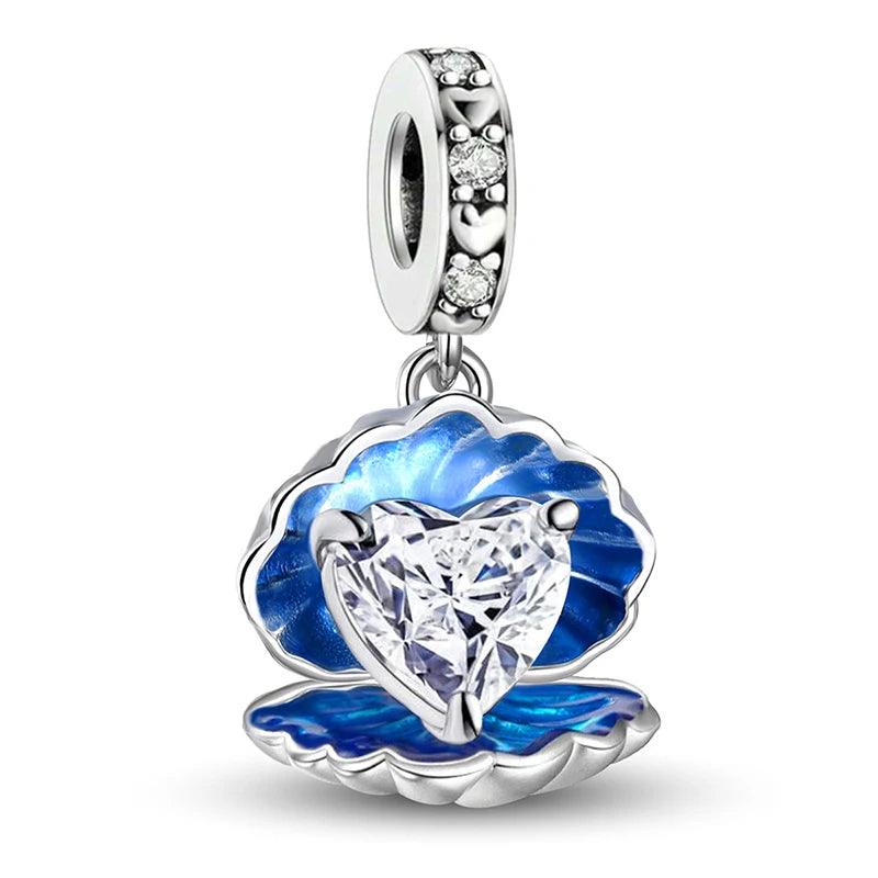 925 Sterling Silver Turtle Dolphin Series Charms | Ocean Beads Fit DIY Bracelet Necklace Women Jewelry Gift