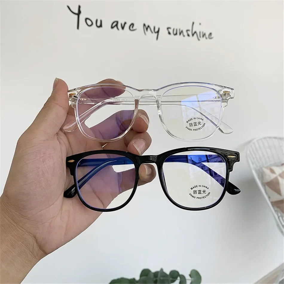 Classic Transparent Computer Glasses Frame – Unisex Anti Blue Light Blocking Glasses | Optical Lenses for Men & Women