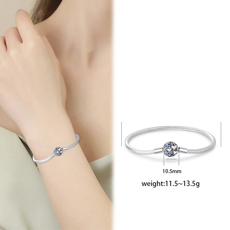 2025 925 Sterling Silver Heart Butterfly Snowflake Dream Catcher Bracelet | Luxurious Women's DIY Jewelry Gift