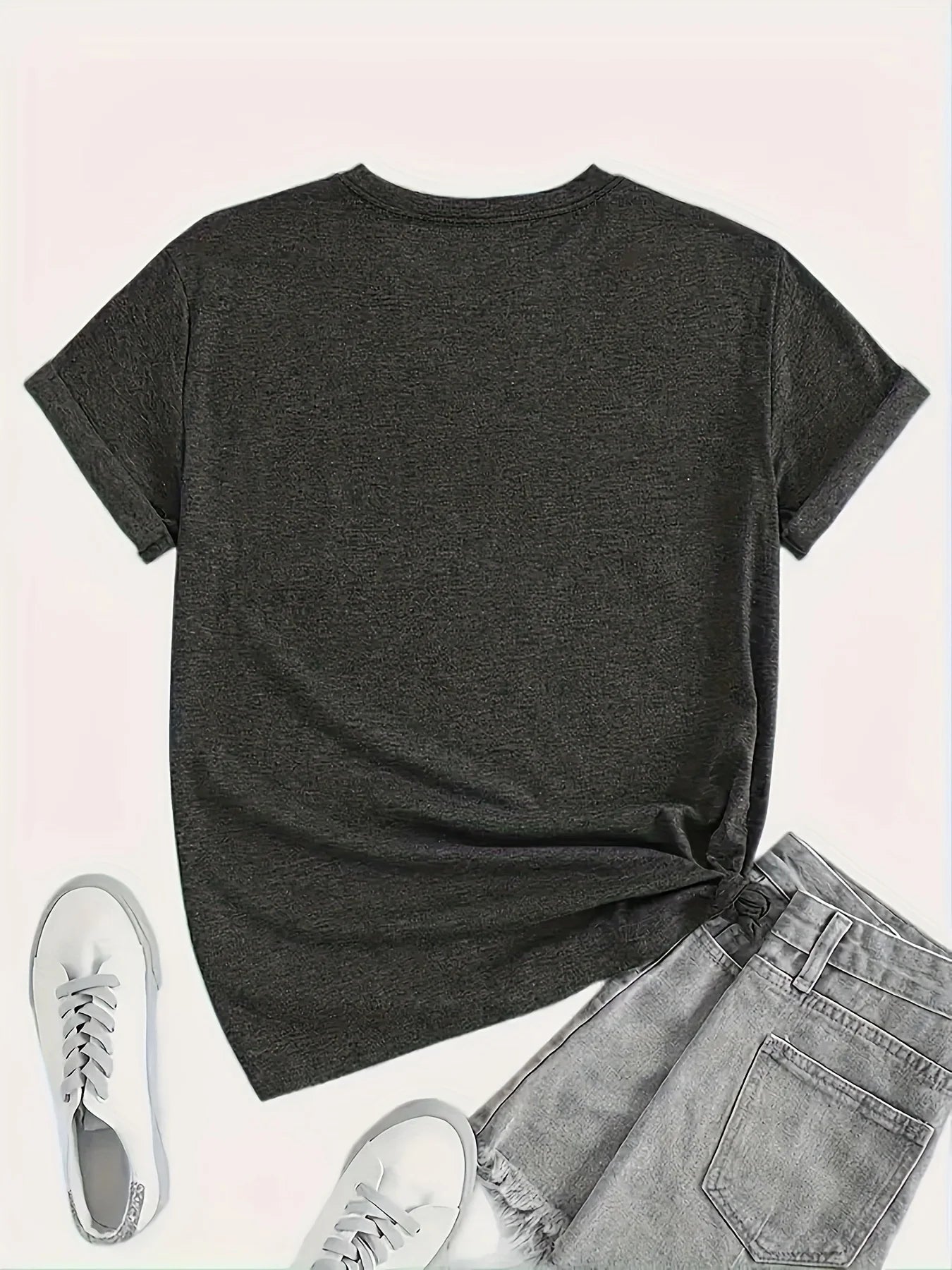 Women’s Halloween Graphic T-Shirt | 100% Cotton Short Sleeve Casual Top for Summer & Spring