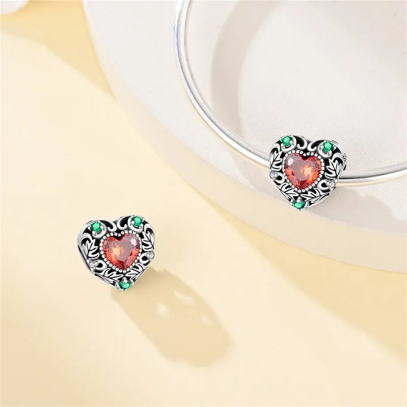 Original 925 Sterling Silver Luminous Lantern & Magic Cat Charm Bead | Glowing Angel Jungle Pendant for Bracelet Jewelry