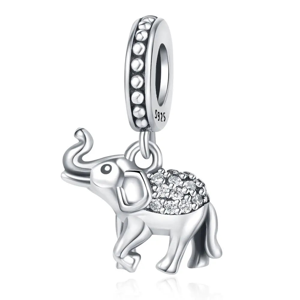 925 Sterling Silver Cute Panda & Penguin Charm Bead | Fun Animal Pendant for Women DIY Bracelet Jewelry Gift