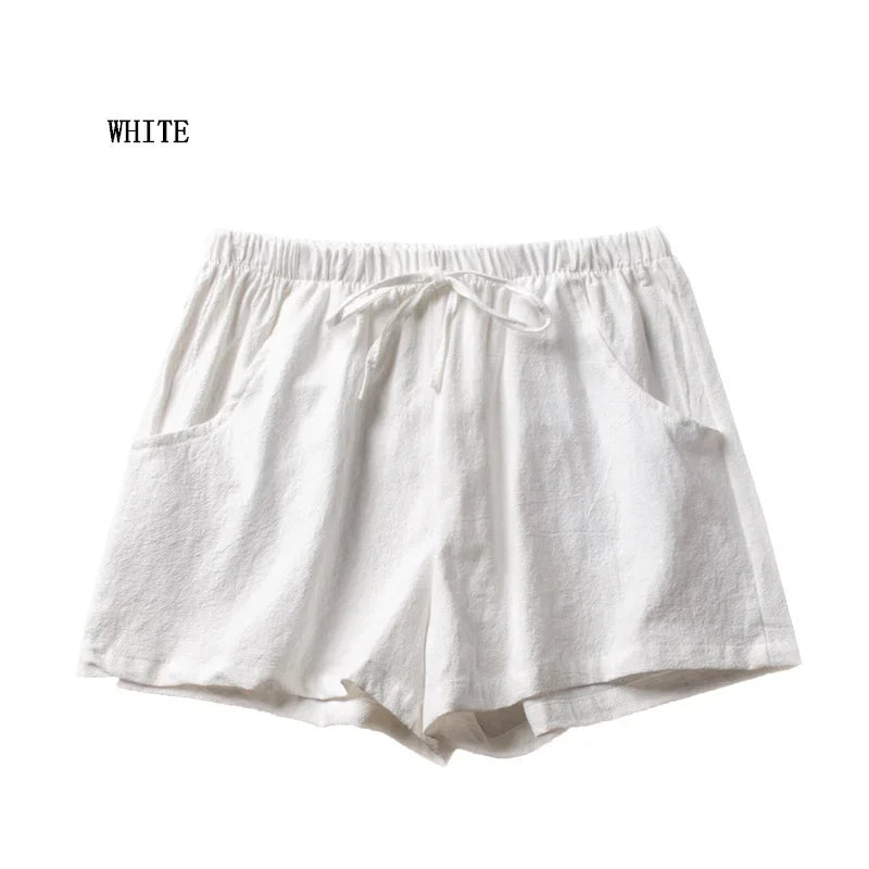 ✨ HELIAR Casual Linen Shorts for Women 🩳 High-Waist Gym & Workout Shorts 👟 Ladies Sport Femme Summer Shorts