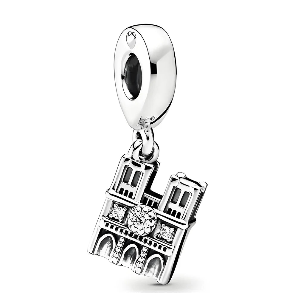 925 Sterling Silver Travel Charms – Japan, Bicycle, Car & Statue of Liberty Beads Fit Pandora Bracelet DIY Women’s Jewelry Gift