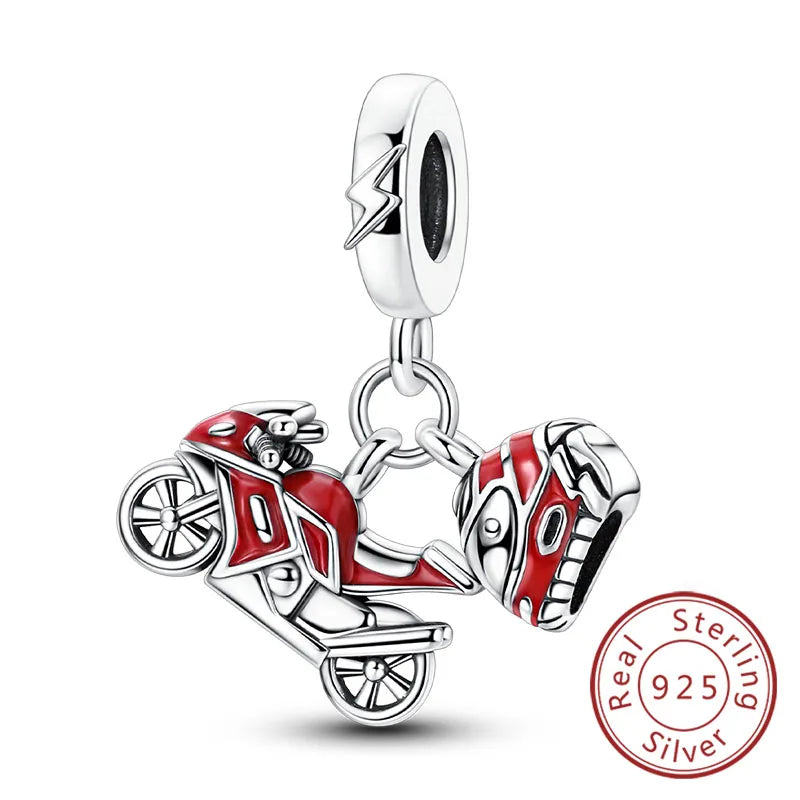 Original 925 Sterling Silver Paris Tower & Travel Charms – DIY Bracelet & Pendant Jewelry