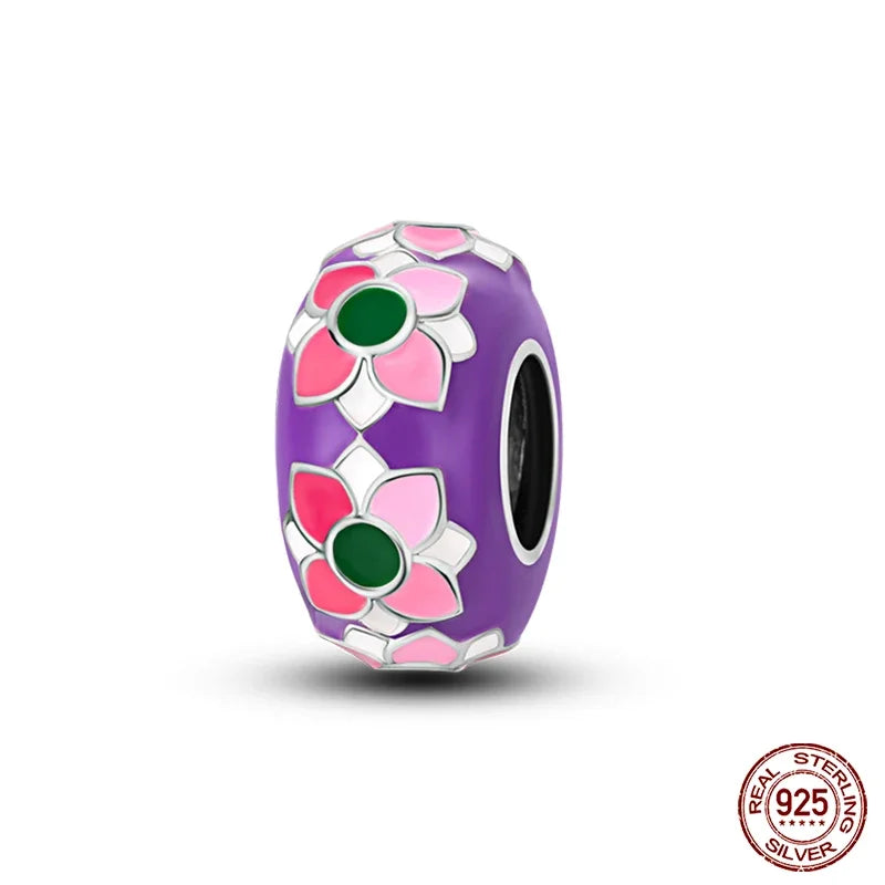 Fashion 925 Sterling Silver Colorful Butterfly Dragonfly Hummingbird Charms – Spring Series Beads Fit 925 DIY Bracelet