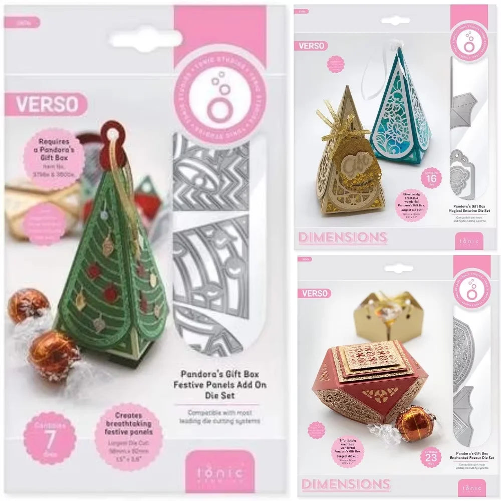 Pandora’s Gift Box Metal Cutting Dies – DIY Scrapbooking & Craft Stencils for Handmade Projects