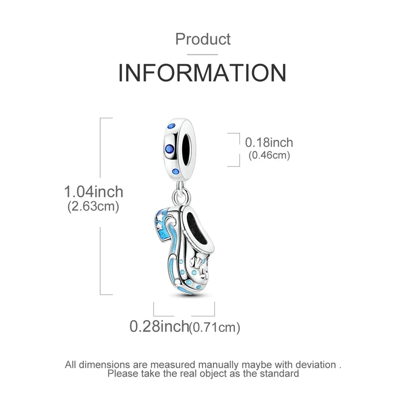 New Summer Ocean Silver Plated Sea Turtle & Starfish Shell Charm | DIY Bracelet Jewelry for Women