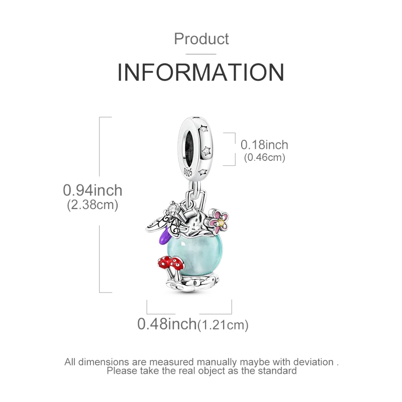 925 Sterling Silver Zircon Bowknot Heart Balloon Charms | Original Pendant Beads Fit Bracelet DIY Fine Jewelry for Women