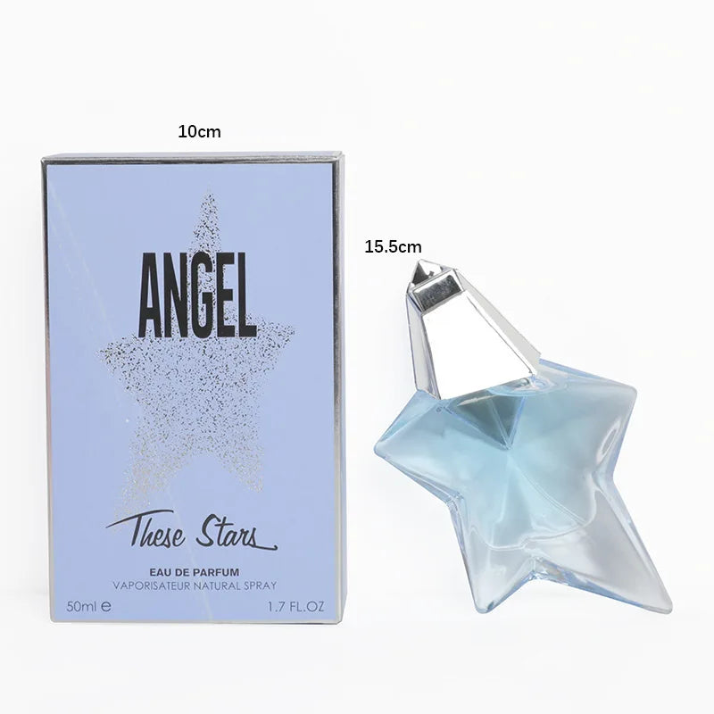 Angel Eau De Parfum 50ml – Refillable Star-Shaped Spray | Elegant Pheromone Perfume for Women | Fresh, Natural & Charming Fragrance