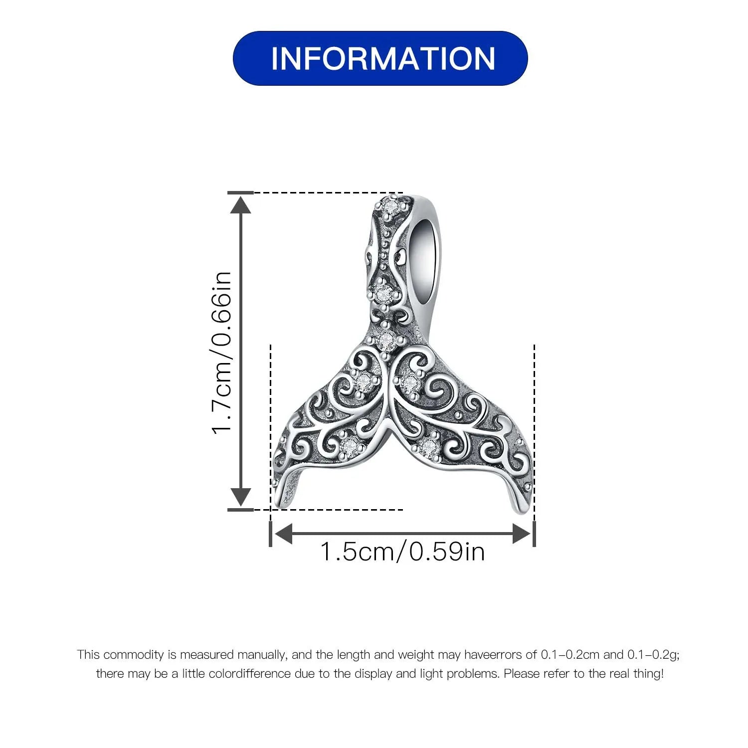 Orstarry 925 Sterling Silver Mermaid Cartoon Charm | Original Pendant Beads Fit Pandora Bracelet DIY Fine Jewelry Gift