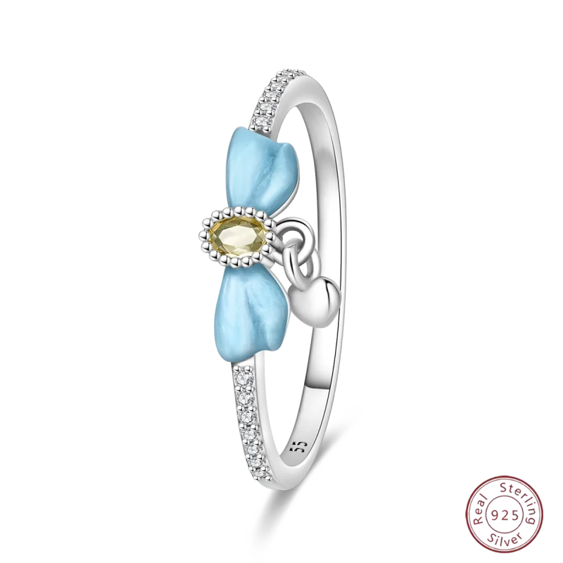 925 Sterling Silver Rings Collection | Bow, Heart, Sun, Moon & Star Zircon Rings for Women Jewelry Gift