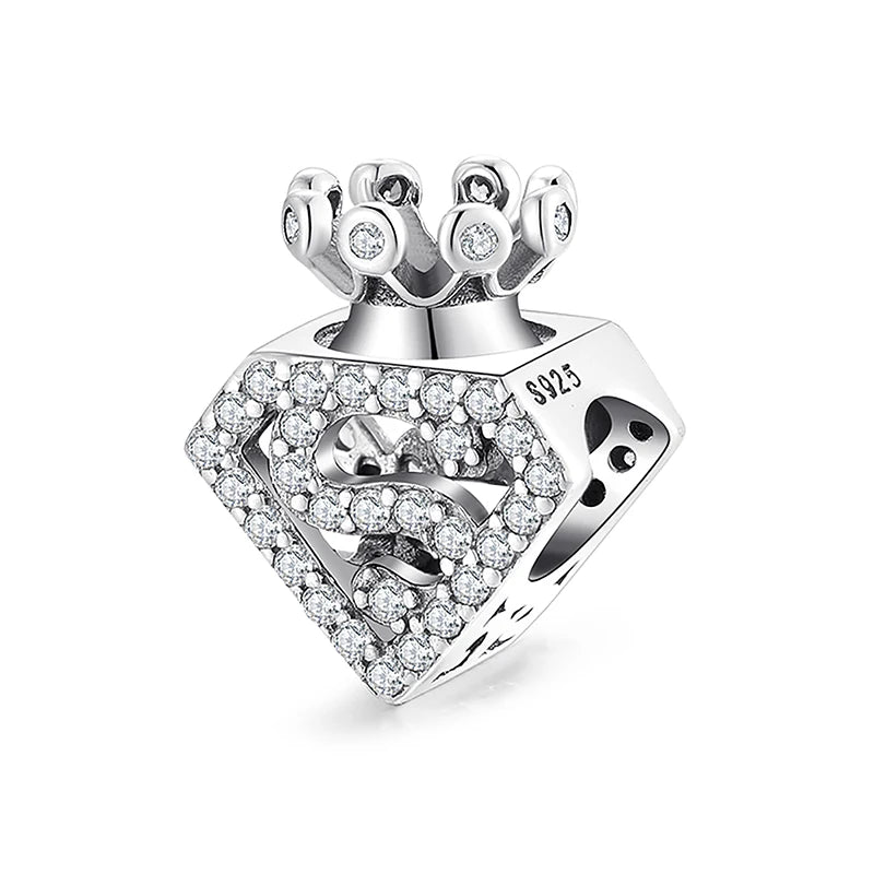 Give Birth To Life Pregnant Mother 925 Sterling Silver Charm | Pink CZ Beads Fit Original Bracelets