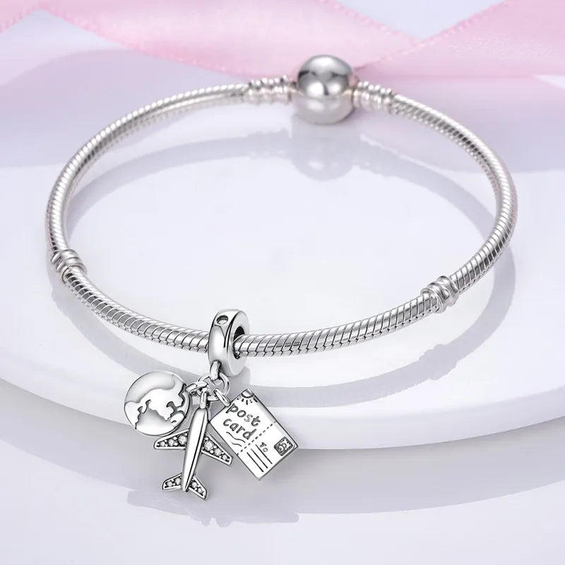 925 Sterling Silver Love Football Cup Charm Beads – Sport, Beer & Travel Pendants Fit Original Pandora Bracelet & Necklace
