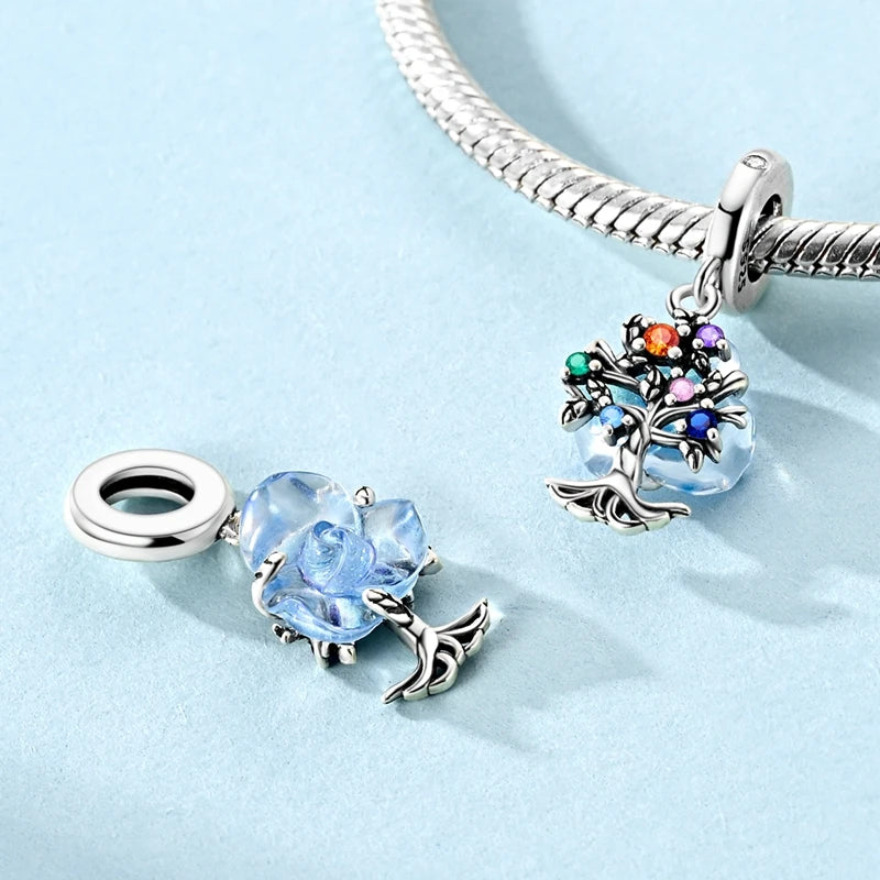 925 Sterling Silver Star, Moon & Watch Cube Charms | Original Beads Fit Bracelet & Pendant DIY Fine Jewelry Gift for Women