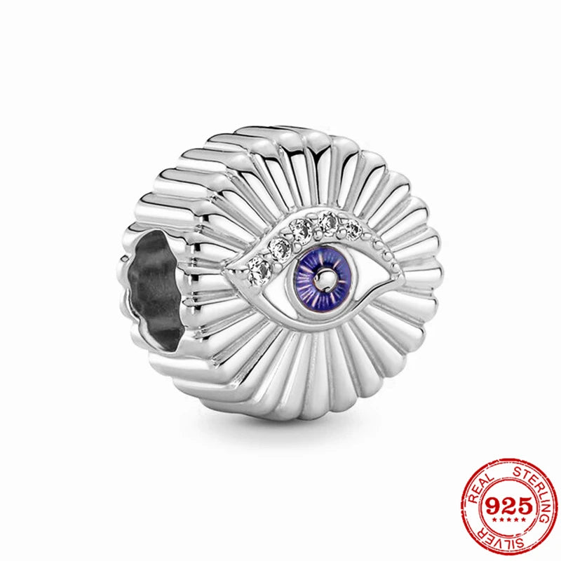 New 925 Sterling Silver Pink Zircon Salamander & Turkey Charm Bead – Fits Original Pandora Bracelet, Women’s DIY Fine Jewelry