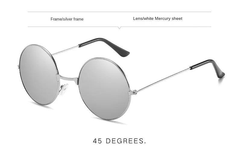 Popular Fishing & Leisure Round Metal Sunglasses – Retro Vintage Fashion Eyewear for Men & Women | UV400 Sun Glasses 2022