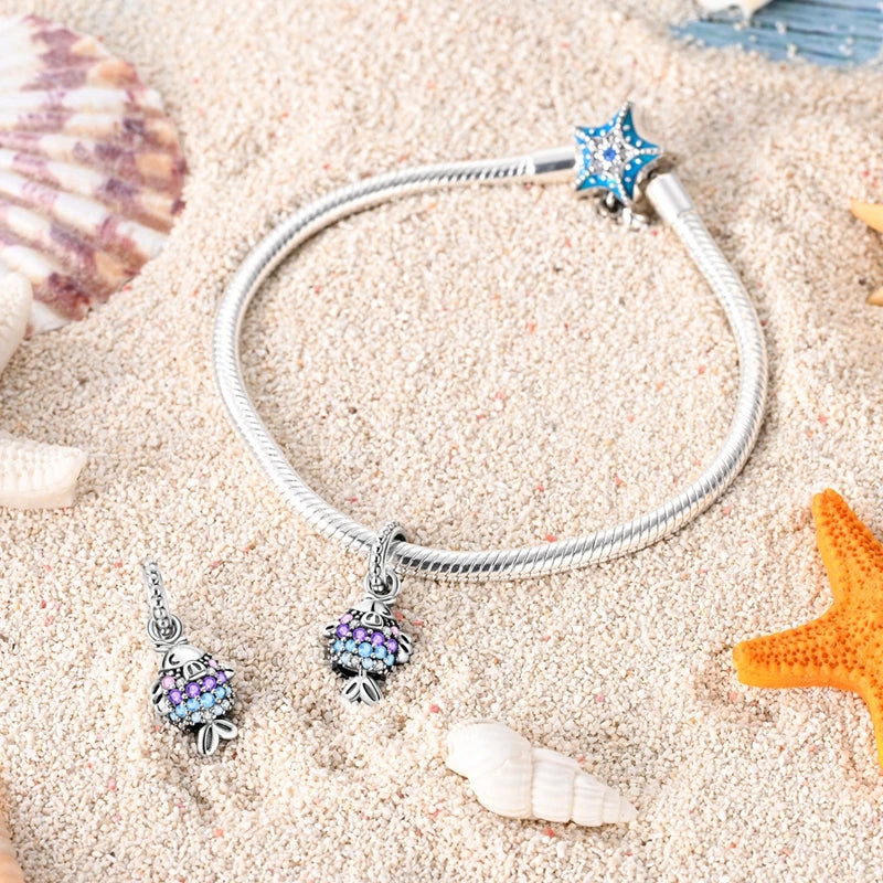 925 Sterling Silver Flying Bird & Butterfly Safety Chain Charm Beads for Original 3mm Bracelet – DIY Jewelry Gift