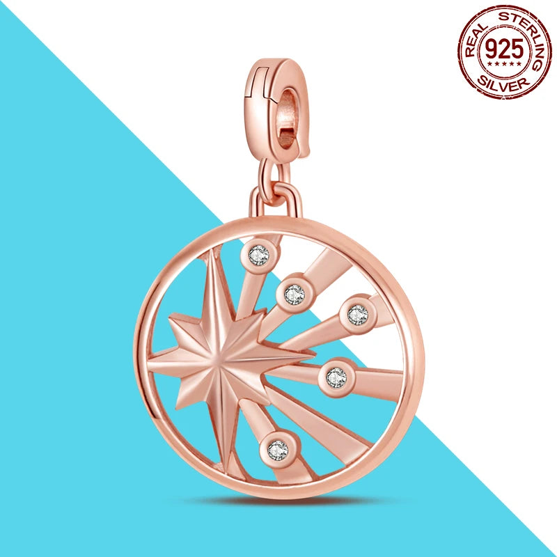 925 Silver 👁️ Eye Medallion Pendant | Pandora Fit DIY Connector Charm