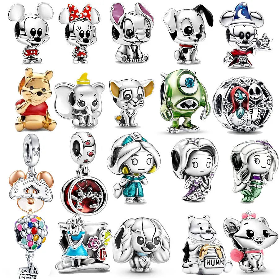 100% 925 Sterling Silver Disney Spider-Man Charm Bead | Fit Original Pandora Bracelet