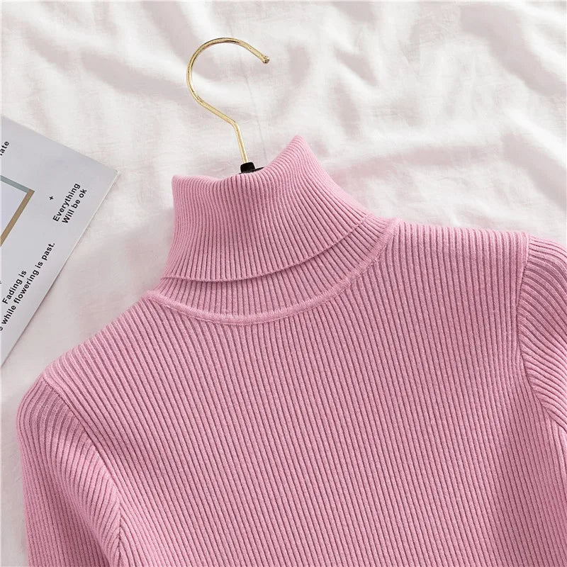 Heliar Women’s Fall Turtleneck Sweater – Soft Knitted Cashmere Pullover, Basic Warm Jumper for Autumn Winter 2024
