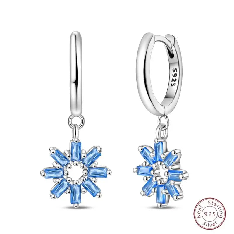 New Original 925 Sterling Silver Sweetheart Bow & Crab Ocean Earrings | Donut Zircon Round Design Women’s Fine Jewelry