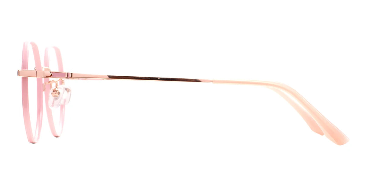 Geometric Colorful Round Glasses – Unisex Metal Full Rim Stylish Eyewear for Prescription Lenses