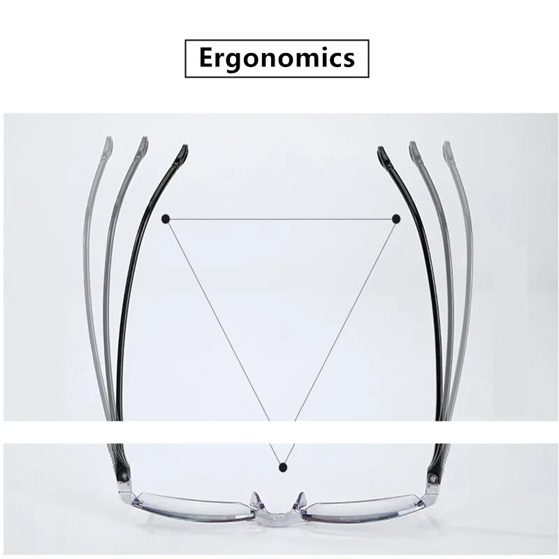 Men & Women Rimless Reading Glasses – Anti Blue Light Bifocal Eyewear for Far & Near Vision | Presbyopic Glasses +1.50/+2.00