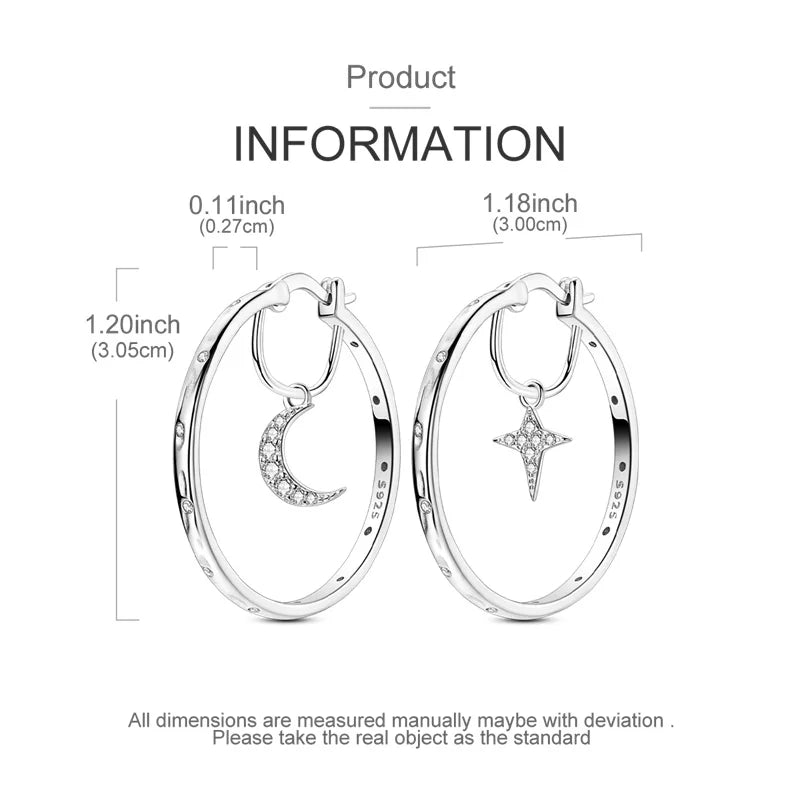 New Original 925 Sterling Silver Sweetheart Bow & Crab Ocean Earrings | Donut Zircon Round Design Women’s Fine Jewelry