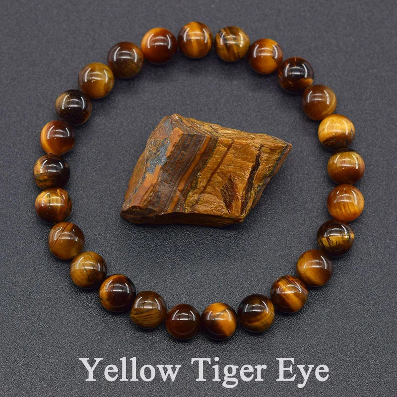 Genuine Tree Patterned Moss Agate Beads Bracelet – Natural Energy Healing Jewelry for Men & Women