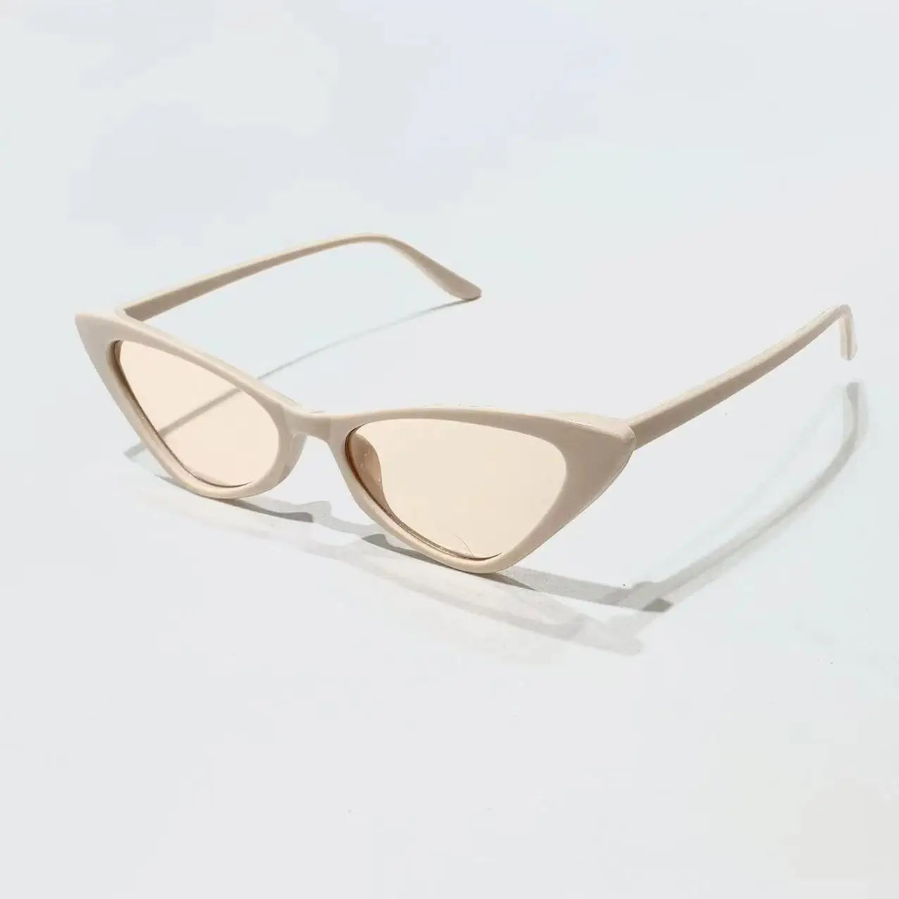 Small Frame Vintage Square Sunglasses – Women Men Cat Eye Triangle Sun Glasses Retro Unisex Eyewear