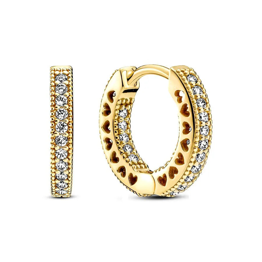 2024 S925 Silver 🌙⭐ Heart & Star Moon Earrings for Women Pandora Fit