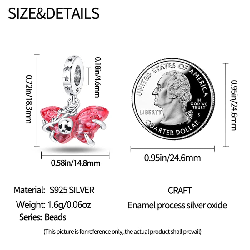 PANPOKI 925 Sterling Silver Little Devil Charm Beads | Fit Original Bracelet Pendant DIY Trendy Women Jewelry Gift