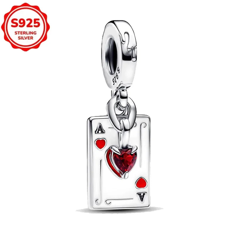 New Disney 925 Sterling Silver Cheshire Cat & Dumbo Charms – Original Bracelet Beads DIY Pendant Halloween Jewelry Gift