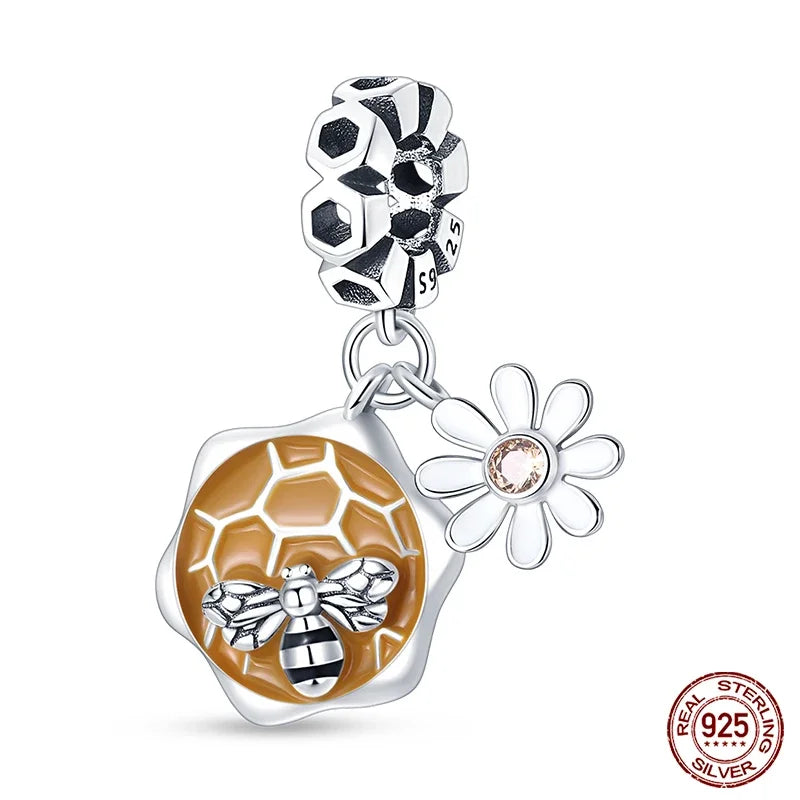 Fashion 925 Sterling Silver Colorful Butterfly Dragonfly Hummingbird Charms – Spring Series Beads Fit 925 DIY Bracelet